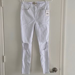 Free People White Skinny Jeans
